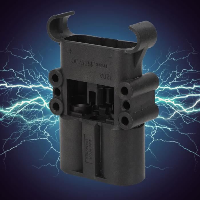 Connecteur Chariot élévateur électrique 80A DC150V - Mâle/femelle, Cuivre Argenté, Câble Jusqu'à 25 Mm² - Pour Véhicules électriques