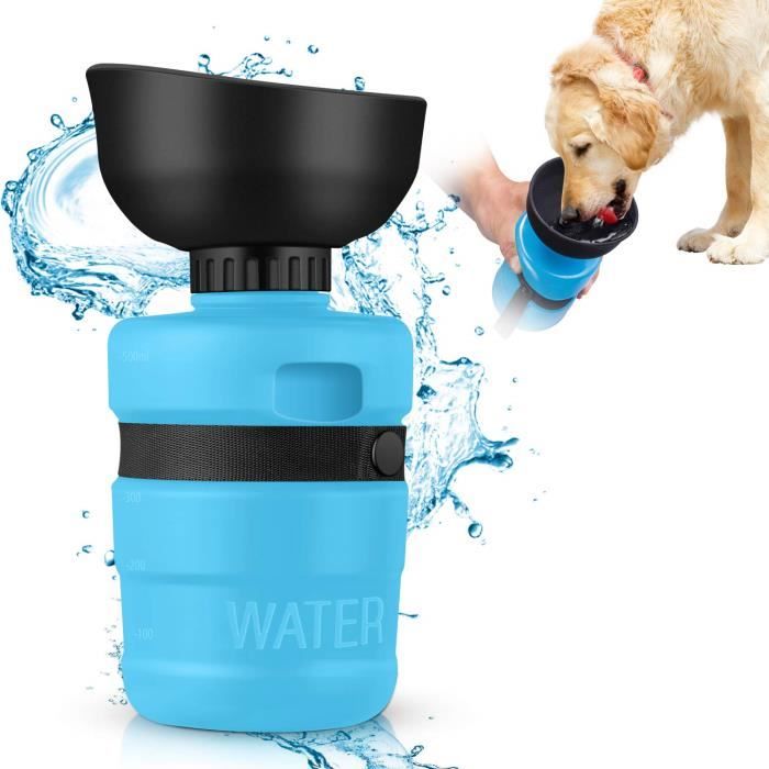 Comparer les prix de Pliable Distributeur d'eau pour Chiens la Marche,Bouteille d'eau Silicone Chats Animaux de Compagnie Bouilloire de Voyage Extérieur