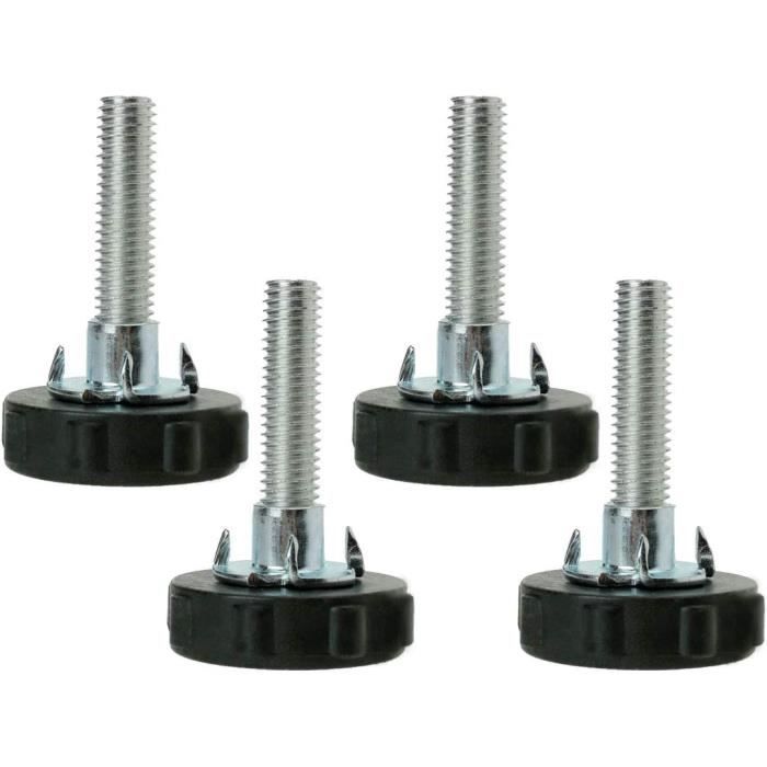 Spares2go Lot De 4 Pieds à Visser Réglables Pour Four Hotpoint, Ariston Ou Indesit 40 Mm