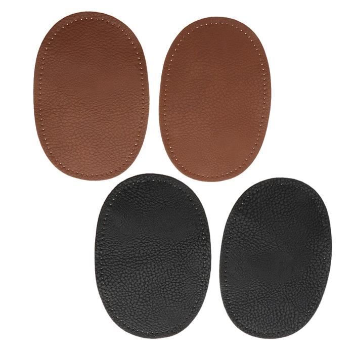 Kit De 10 Patchs Ovales En Cuir PU Pour Réparer Ou Décorer Vos Jeans, Vestes, Sacs - Idéal Pour Coudes Et Genoux, 5 Couleurs Assorties - 5