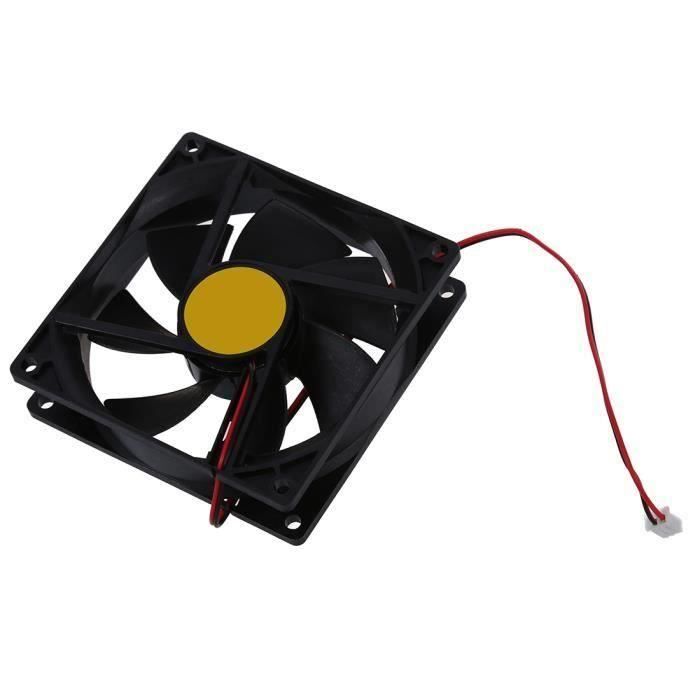 92 x 92 x 25mm DC 12V 2Pin 65.01CFM Boitier dordinateur CPU Refroidisseur Ventilateur de Refroidissement