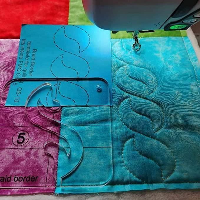 Gabarit De Couture Pour Quilting – Modèle En Polypropylène 23,3x9,4 Cm – Pour Broderie, Patchwork, Sashiko (DIY, Débutants) - 2