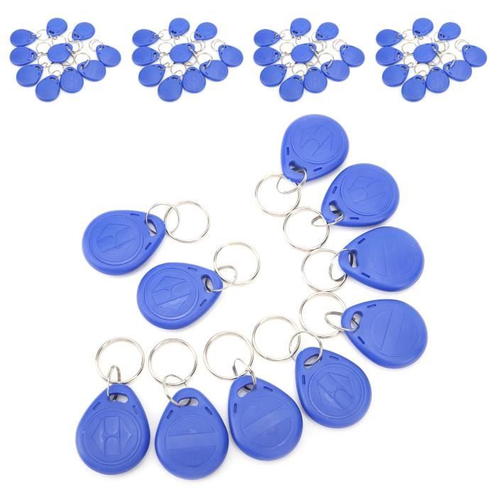 50 Étiquettes Porte-Clés Interchangeables - 5 Couleurs - Pour Bagages Ou Identification