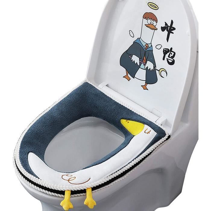 Housse De Siège De Toilette Chauffante Avec Poignée - Coussin En U Lavable, Confort 4 Saisons - Couleur Kaki