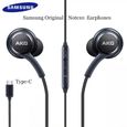 Casque audio Écouteurs HIFI numériques d'origine Samsung AKG DAC USB TYPE C avec micro-télécommande pour Galaxy S20 Note 10 - White-1