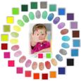 Tampon encreur 20 couleurs Tampon encreur pour enfants Encre d'empreintes digitales pour la peinture au doigt et le scrapbook-1