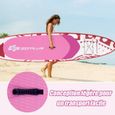 COSTWAY Stand Up Paddle Board Gonflable 325x76x16CM en PVC Pagaie Réglable Pompe Leash de Sécurité Aileron Sac pour Enfant/Adulte-1
