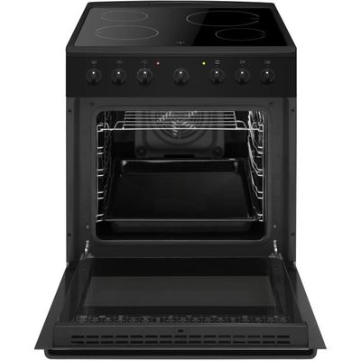 Cuisinière électrique Brandt KE1500W - Pose Libre, 4 Feux Fonte, Blanc (neuf, Défaut Esthétique)