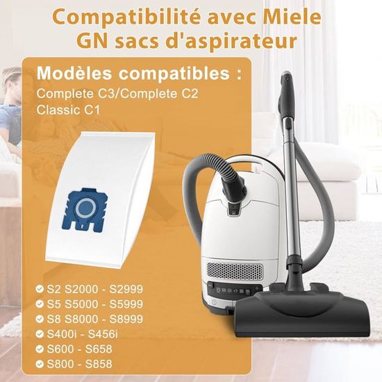 Classic C1 Sac Aspirateur Miele Complete C3 20x Sacs D'aspirateur