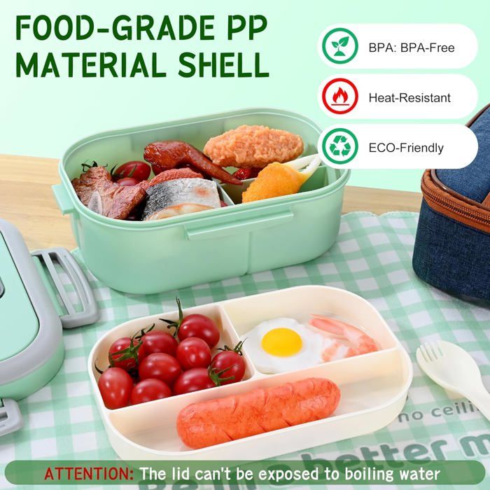 Boîte à Goûter Design Letters - Sans BPA, Va Au Lave-vaisselle & Micro-ondes - Lunch Box Adulte/Enfant - 10