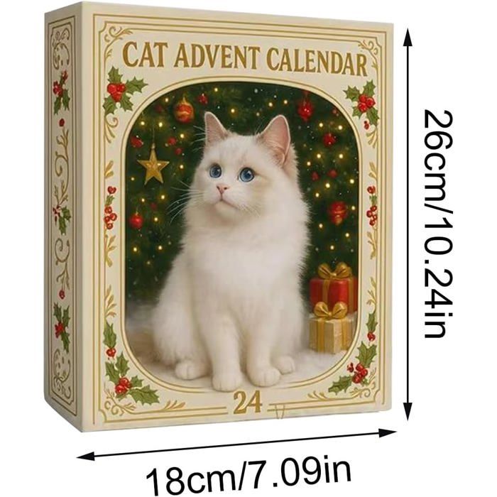 Calendrier De L’Avent 2025 – 24 Figurines Chats En Acrylique 2D – Décoration De Noël Pour Enfants – Cadeau Pour Fille, Garçon, Amie, Sœur - 5