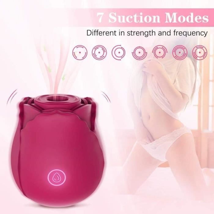 Vibromasseur - Rose - Petit - Avec succion - Pour clitoris - Pour femme