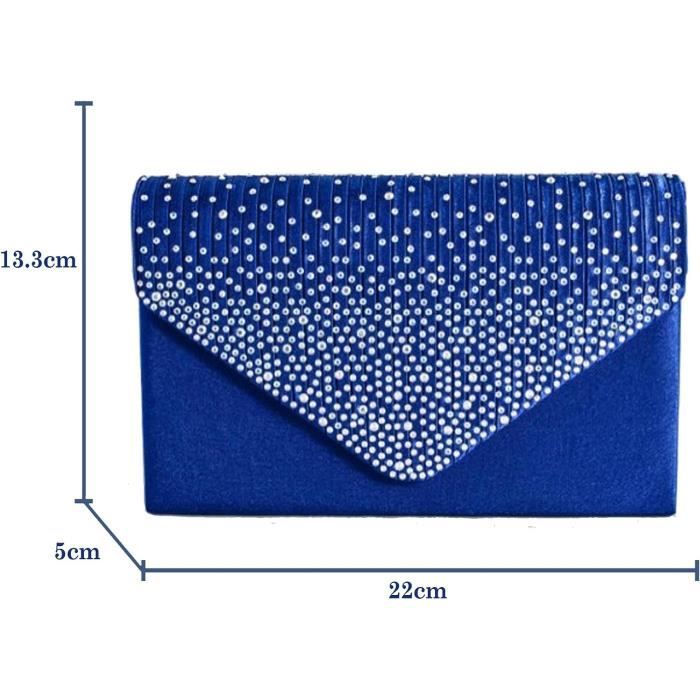 Pochette mariage bleu roi cheap