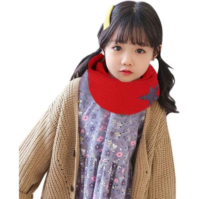 Snood Enfant Fille Gar on Tour De Cou Enfant Cache Cou Tricot