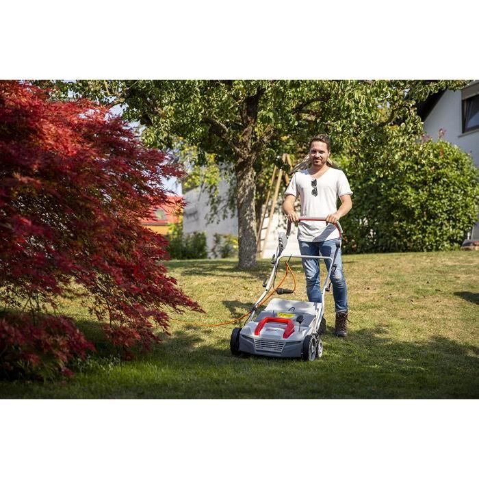 Scarificateur Aérateur Électrique IKRA IEVL 1838 - 1800W, 38cm (2 En 1 Avec Sac)