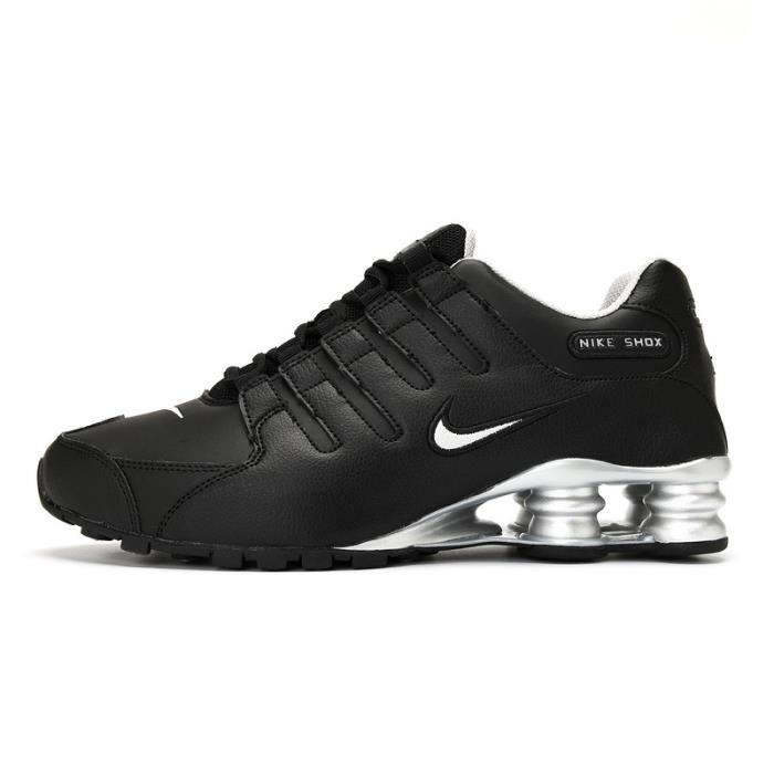 Mens black nike shox discount