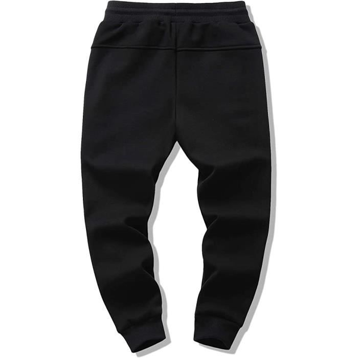 Pantalon de Jogging Doubl en Polaire pour Gar on Noir Noir
