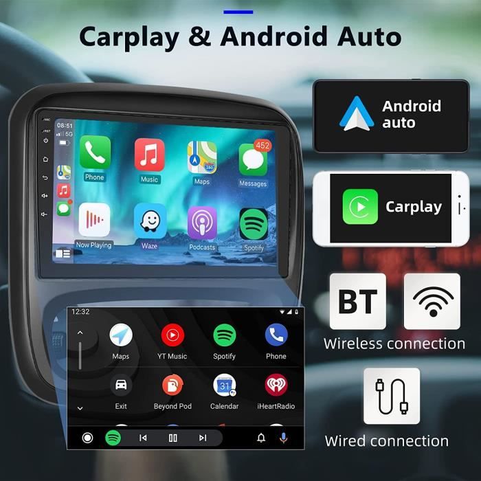 Android 11 Autoradio pour Renault Trafic 3 2014-2021 Opel Vivaro B