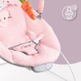 Transat Bébé - MOMI GLOSSY - 8 mélodies - 3 modes de vibration - Arche à jouets - Rose-2
