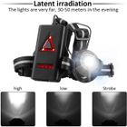 Lampe étanche IPX65 Lampe De Course Poitrine Rechargeable - 500 Lumens - 3 LEDs - Étanche IPX65 Lampe Husgw Réglable