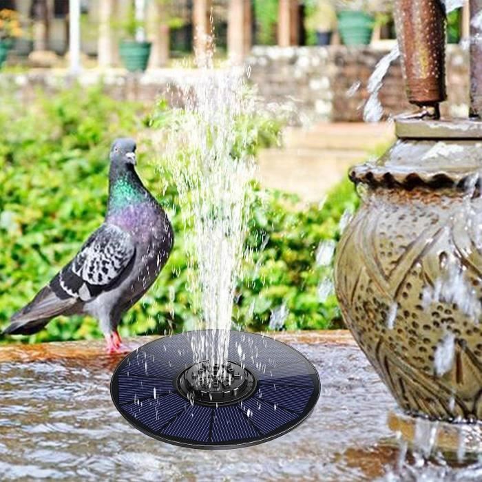 Fontaine solaire bain d'oiseaux