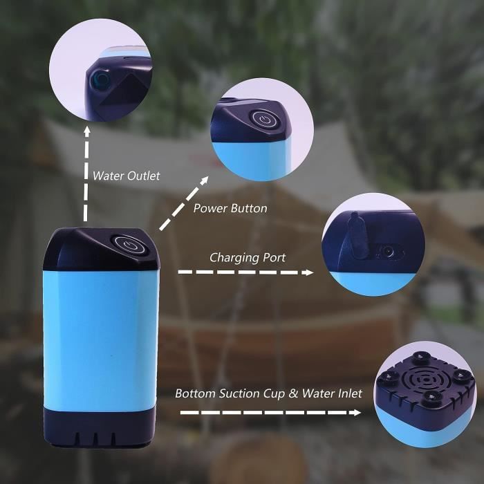 Baignoire gonflable GDSKR en PVC, pliable, pour extérieur, portable, baignoire autoportante pour adultes, baignoire pour enfants, grande baignoire de douche mobile bleue moderne