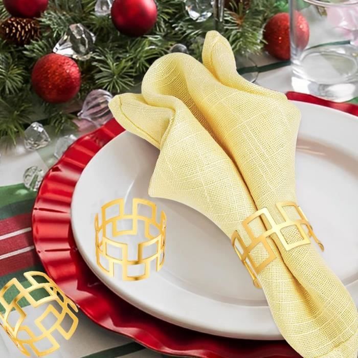 Des serviettes de table élégantes pour vos fêtes de Noël
