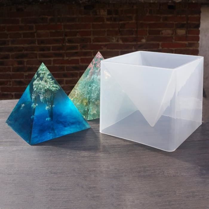 Pack outil a main,Colle époxy 3D en forme de pyramide, moule en