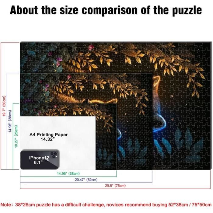 Puzzle 1000 Pièces Pour Adultes Fantaisie Raton Laveur Puzzles Magiques ...