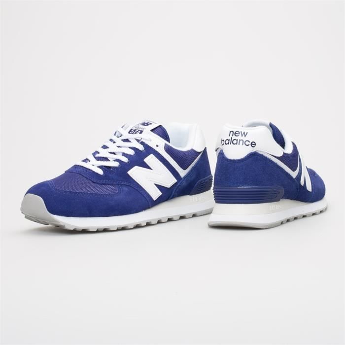 Baskets NEW BALANCE 574 Blanc Bleu Homme Adulte Blanc