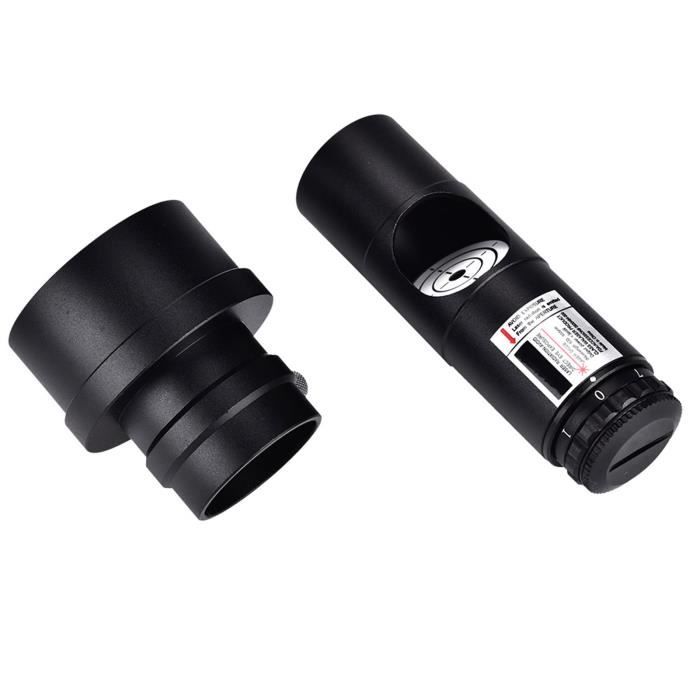 POFET Collimateur De Télescope 1.25" Avec Adaptateur 2" - 7 Niveaux De Luminosité Réglables