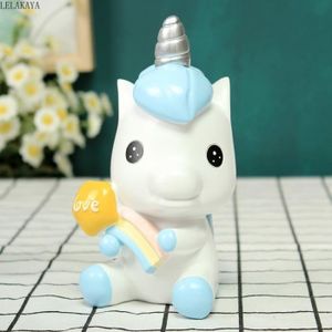 Tirelire Cheval Blanc En Céramique - Hauteur 20 Cm, Tirelire Décorative Pour Enfants Et Adultes