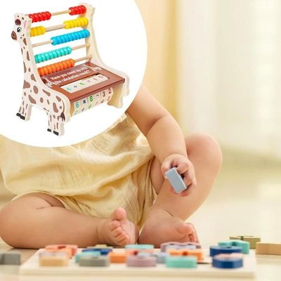 Jouet Montessori Mathématiques Et Horloge - Pour Enfants 3-6 Ans, Blocs Chiffres, Cartes, Apprentissage Heure Et Calcul