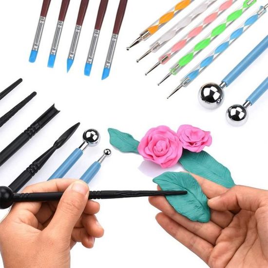 Outils De Pointillage - 10 Pièces - Pour Peinture Sur Pierre, Argile, Mandala