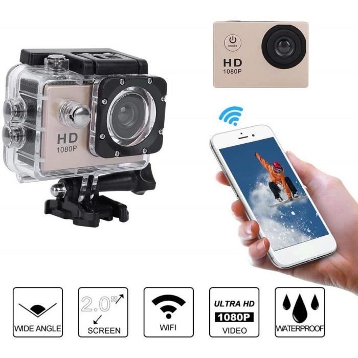 Caméra d'action 4K30fps avec carte SD 64G