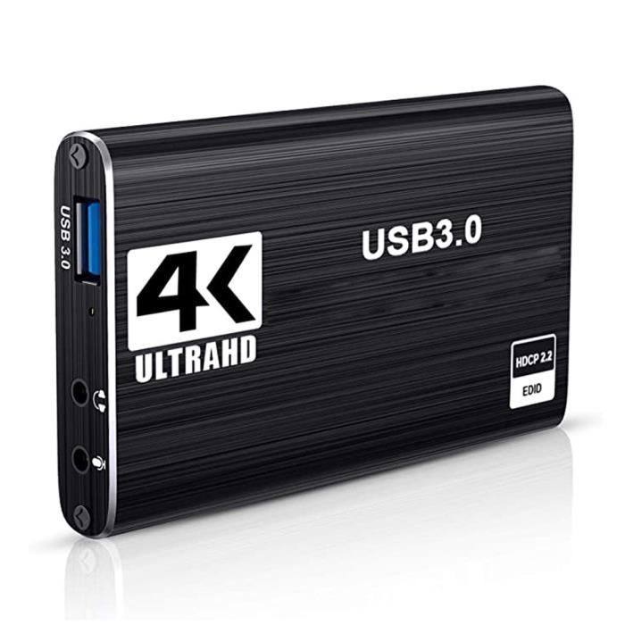 Boîtier d'acquisition vidéo 4K HDMI ROGUCI® - Carte de Capture USB 3.0  1080p60 avec décodage game carte capture carte d'acquisition - Cdiscount  Informatique