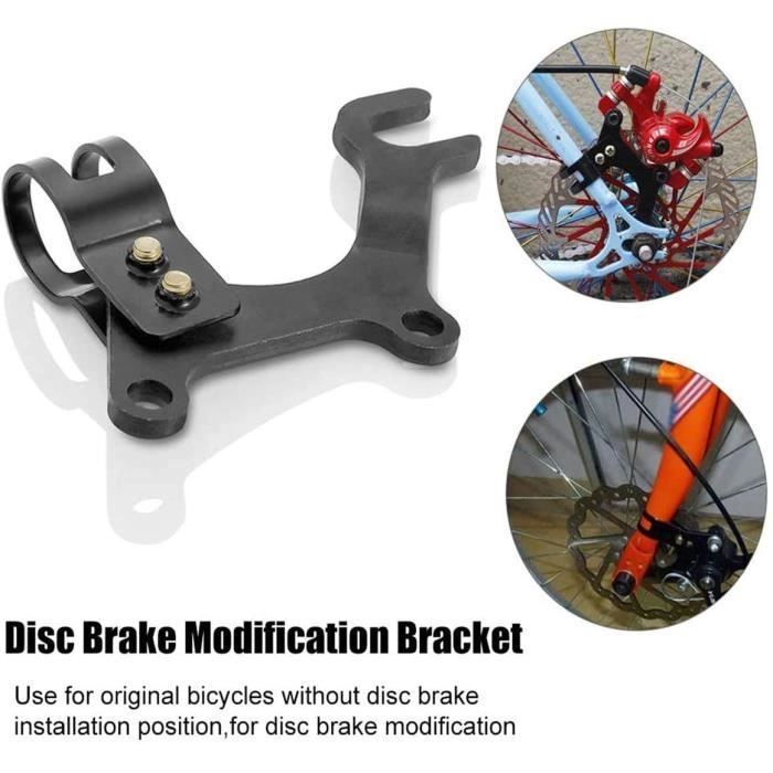 Adaptateur Frein à Disque Vélo - Support De Montage Réglable - Conversion Frein Standard Vers Disque - Acier Inox