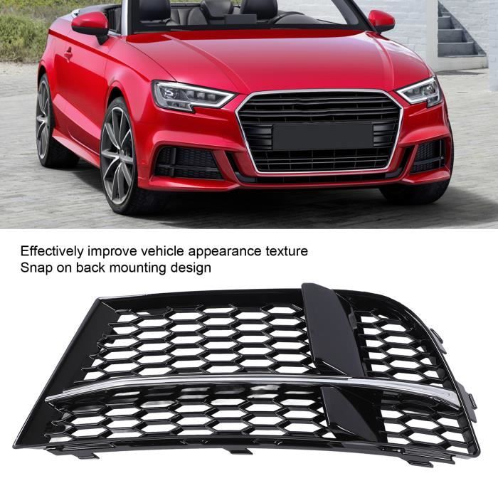 Grille Phare Antibrouillard Droit Pour BMW Série 3 F30/F31 2011-2018 - Noir, Remplacement OEM 51117300738