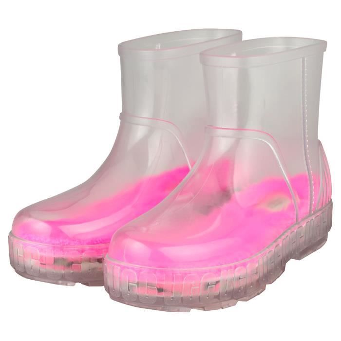 Bottes UGG DRIZLITA CLEAR 1125732 Femme Rose Textile Boucle de serrage Haute Rose Cdiscount Chaussures