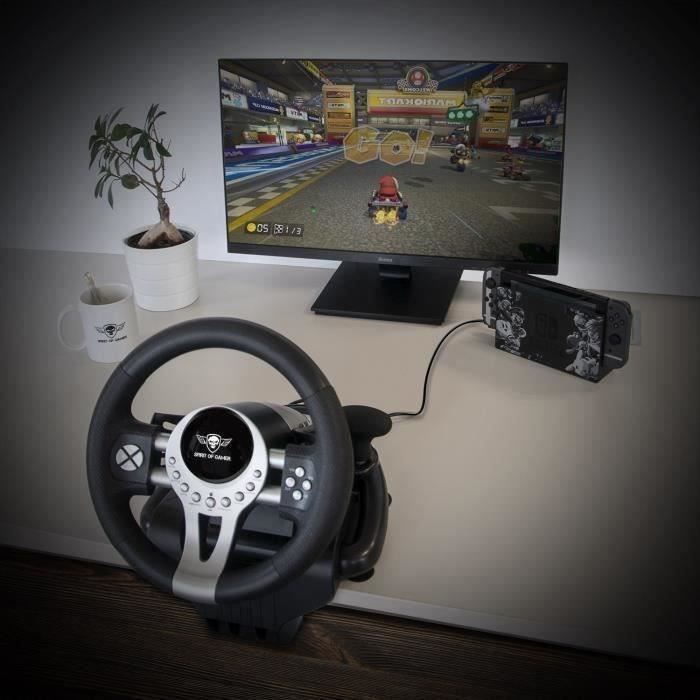 Pack Gaming Thrustmaster Volant + Frein à main progressif et Boîte de  vitesses - Volant gaming
