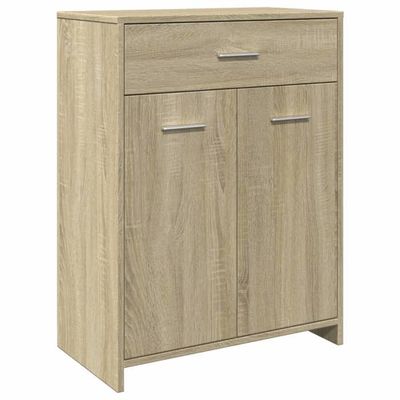 VidaXL Ensemble De 3 Meubles De Salle De Bain Gris Béton - Armoire à Miroir, Meuble Lavabo Et Colonne De Rangement