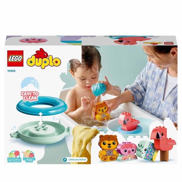 LEGO 10966 DUPLO Jouet de Bain : L'Île Flottante des Animaux