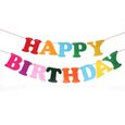 Joyeux Anniversaire Bunting Banniere Nonwovens Lettres Colorees Hanging Garland Decoration Fete D Anniversaire Fournitures Achat Vente Banderole Banniere Cdiscount