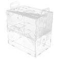 1pc Acrylic Clear Hamster Cage Guinea Pig Castle cage habitat - couchage-0