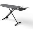 Table à repasser Plusboard, 42cm x 125cm, 100% coton, Idéale pour Centrales Vapeur, Hauteur Réglable, Repose-fer, Système de Fermetu-0