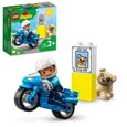 LEGO® 10967 DUPLO La Moto De Police, Jouet Pour les Enfants de 2 Ans et Plus, Développement De La Motricité Fine-0