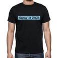 Homme Tee-Shirt Profession D'Agent De Sécurité Routière – Road Safety Officer Occupation – T-Shirt Vintage Noir-0