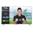 Tcl TV QLED 50C735 127 cm 4K UHD Google TV Aluminium brossé 2022 - 5901292518967-0