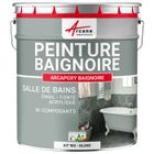 ARCANE INDUSTRIES PEINTURE BAIGNOIRE LAVABO - Résine Époxy 1 kg (jusqu'à 3 m² en 2 couches) - Blanc - RAL 9003