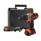 BLACK + DECKER Perceuse visseuse multievo sans fil - 18V - BLACK+DECKER - MT218K-QW - batterie - chargeur - coffret
